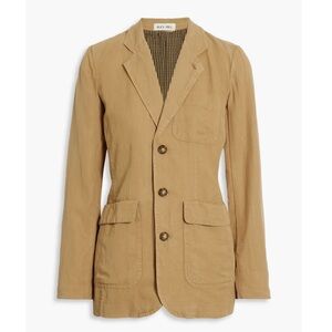 Alex Mill, Linen/Cotton blend blazer in khaki. Size small.